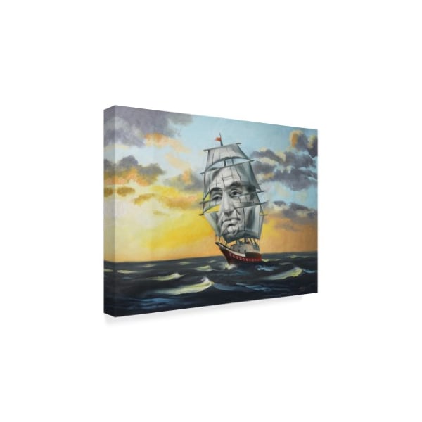 D. Rusty Rust 'Uss Lincoln Illusion' Canvas Art,14x19